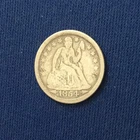 Three Seated Liberty Dimes, an 1854-O, 1857-O and an 1891-O all having damage.