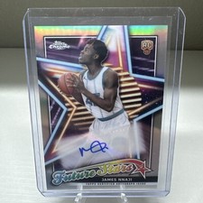 2023-24 Topps Chrome Basketball Rookie Auto Future Stars Silver James Nnaji RC
