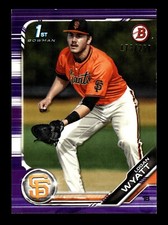 LOGAN WYATT ⚾ 2019 Bowman Draft #BD-29 Purple #/250 San Francisco Giants