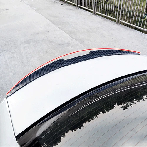 54'' Carbon Fiber Pattern Car Trunk Spoiler Wing For BMW E46 E90 3 Series Etc - Picture 10 of 13