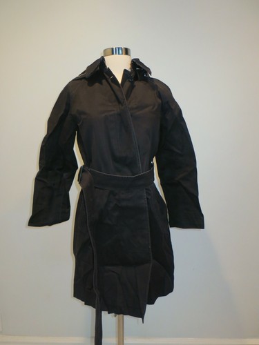 BURBERRY black rain jacket size US 4 | eBay