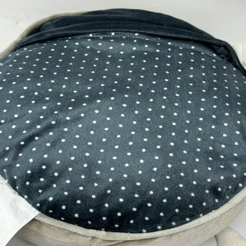 Ikea BARNDRÖM Cat Face Pillow Cushion with Pocket 13x3" NEW Gray Blue - Picture 4 of 6