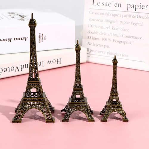 Retro Paris Eiffelturm Modell Home Schreibtisch Bronze Metall Statue Figurinevg - Bild 10 von 16
