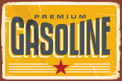 Blechschild 20x30 Premium Gasoline Premium Gas Angebots Tafel Wand Deko Bar Knei