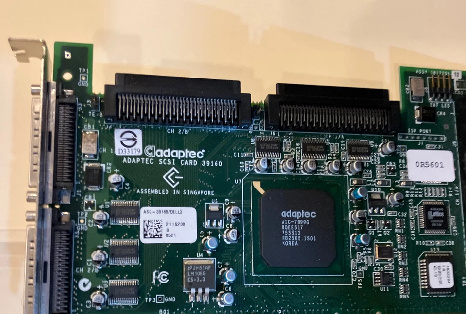 Adaptec ASC-39160 Ultra1160 SCSI Dual 68/50-Pin channel PCI-X Controller Card - Image 4 of 4