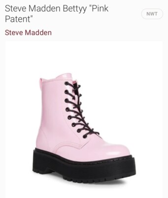 steve madden betty combat boots