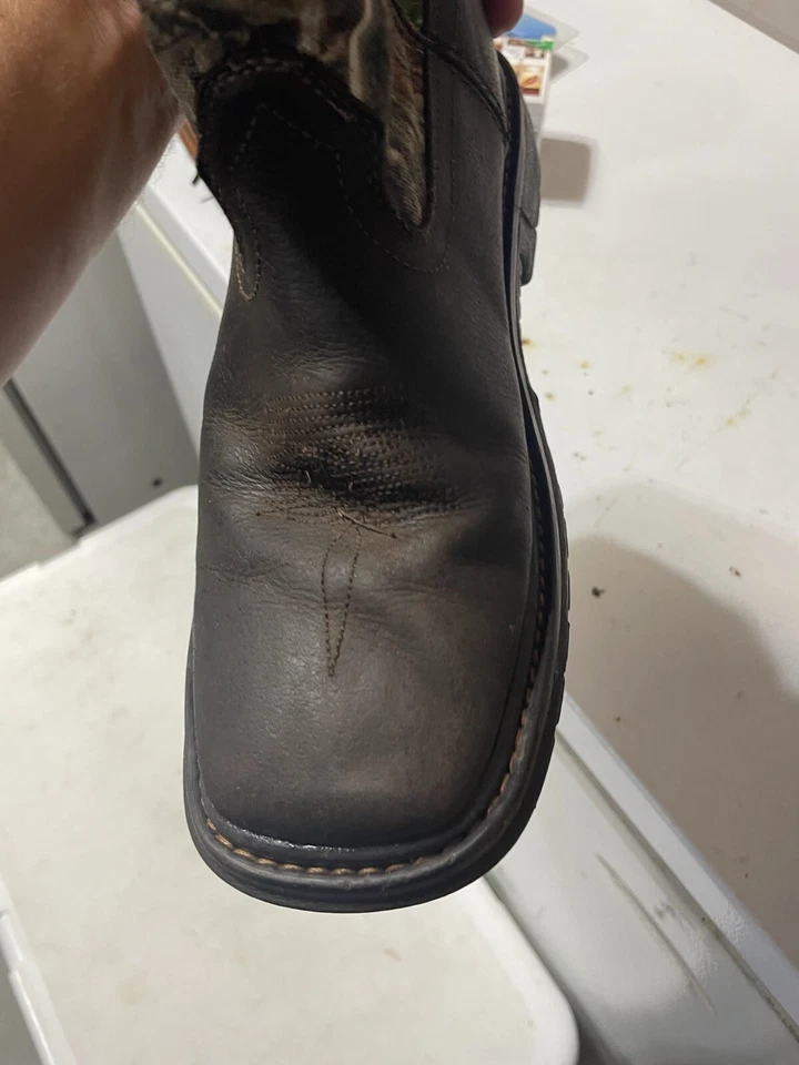 Rocky Boy Kid Size 6.5 M Ride FLX Waterproof Western Realtree Camo 8" Boots - Image 4 of 4