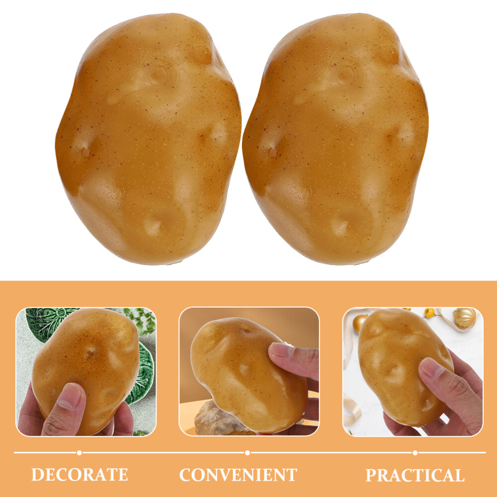 16 pcs Artificial Potato Fake Potatoes Foam Artificial Potatoes Model