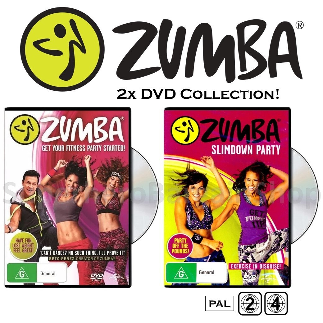 DVD コレクション ZUMBA Zumba Fitness / Slimdown Party (DVD, 2-Disc) PAL Region 2&4