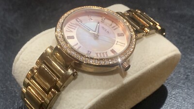Relic By Fossil Women\'s  Rose Goldtone Bracelet Watch ZR34335 Beautiful Pink Relic by Fossil Beautiful Rose Gold hip hop Diamond Bezel  main image 3