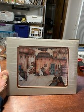 AMADO PENA  'EL SABADO , DIA DEL MERCADO' LITHOGRAPH Matted 1985