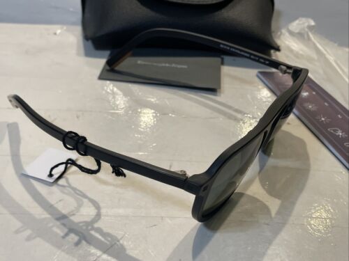NEU Ermenegildo Zegna EZ 0115 01AR 55-17-145 SCHWARZ POLARISIERTE SONNENBRILLE - Bild 18 von 24