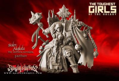 Raging Heroes Augusta the Mother Superior Female Fantasy Character 28mm 