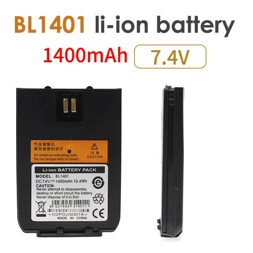 1400mAh BL1401 Bateria wymienna do radia dwukierunkowego Hytera HYT X1P X1e Z1p - Zdjęcie 2 z 3