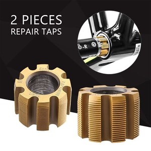 Bottom Bracket Thread Tapping Tool — Professional Bike Repair Tool With Replaceable Taps & Anti-Slip Handle