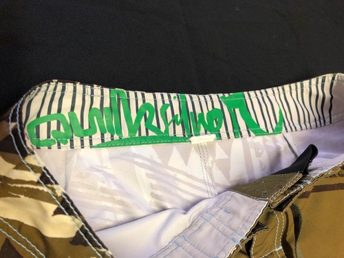 OG QUIKSILVER Board Shorts X-LONG BRONZE TOUGH SPEAR TIP + NEO FLY, TRUE SIZE 33 - Picture 9 of 17