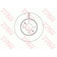 TRW 2X Bremsscheibe Vorne Ø256 Mm BelüFtet FüR Hyundai I20 GB 1.2 1.4 IB