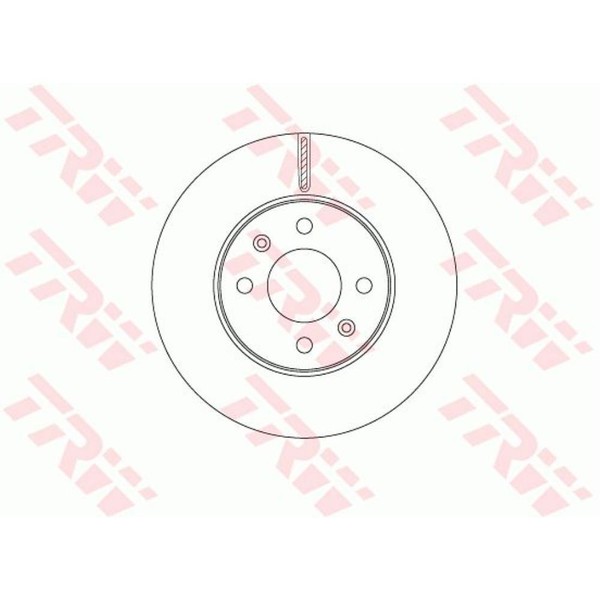 TRW 2X Bremsscheibe Vorne Ø256 Mm BelüFtet FüR Hyundai I20 GB 1.2 1.4 IB-image