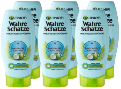 (20,75 /L) Garnier Wahre Schätze Spülung Kokoswasser 6 x 200 ml