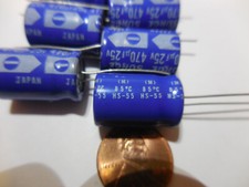 12 Pcs. 470uf 25V Radial Polarized Aluminum Electrolytics 20mm X 13m 85 degrees