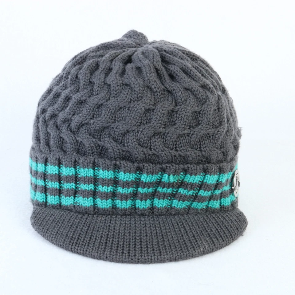 GORRO VISERA ACANALADO 100% MERINO LULULEMON UNISEX TALLA ÚNICA GRIS AZUL Foto 4 de 4