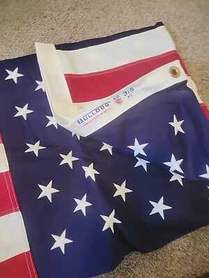 Bulldog 13州 星条旗 USA製　コットン ヴィンテージ Vintage Bulldog USA Flag Star 100% Cotton Bunting 3x5 Dettra