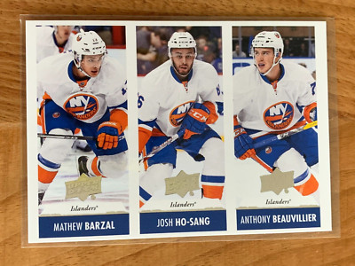 2017-18 Upper Deck Triples Barzal Ho-Sang Beauvillier #TT-NYI (C555)