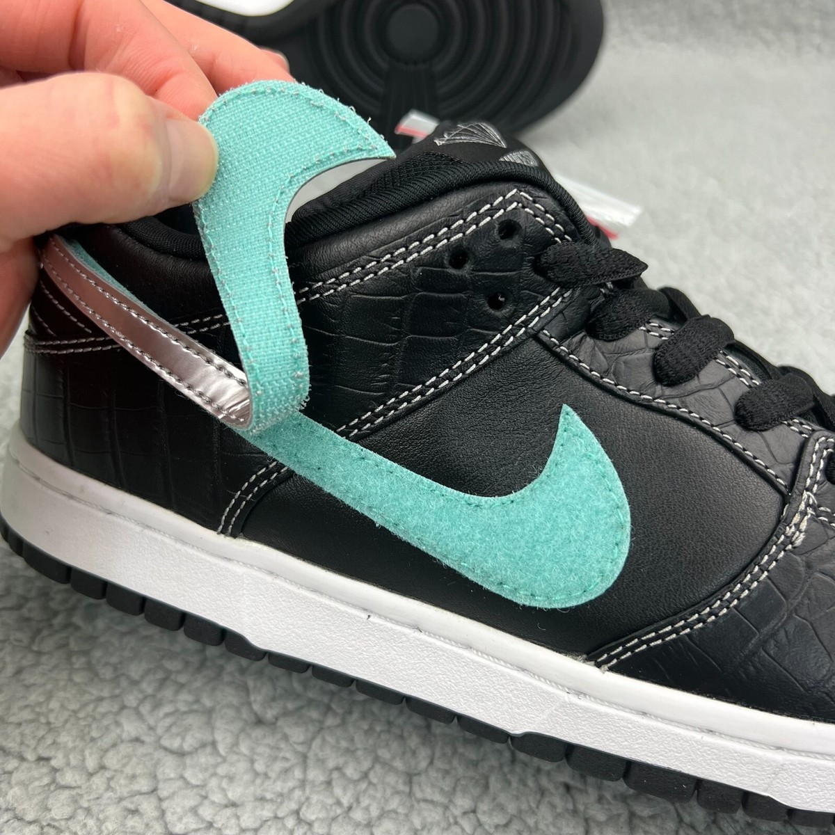 Nike SB Dunk Low Diamond Supply Co Mens 9 Shoes Black Nike SB Dunk Low Diamond Supply Co Mens 9 Shoes Black