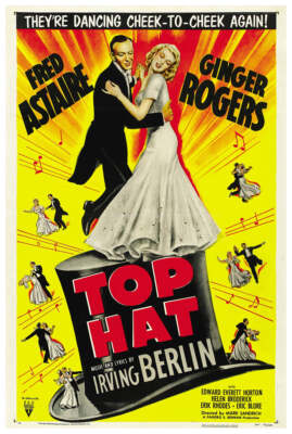 Top Hat 1935 - Fred Astaire - US - Classic Movie Poster