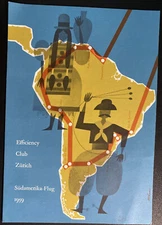 Swiss Air Efficiency Club South American Flight Souvenir Brochure