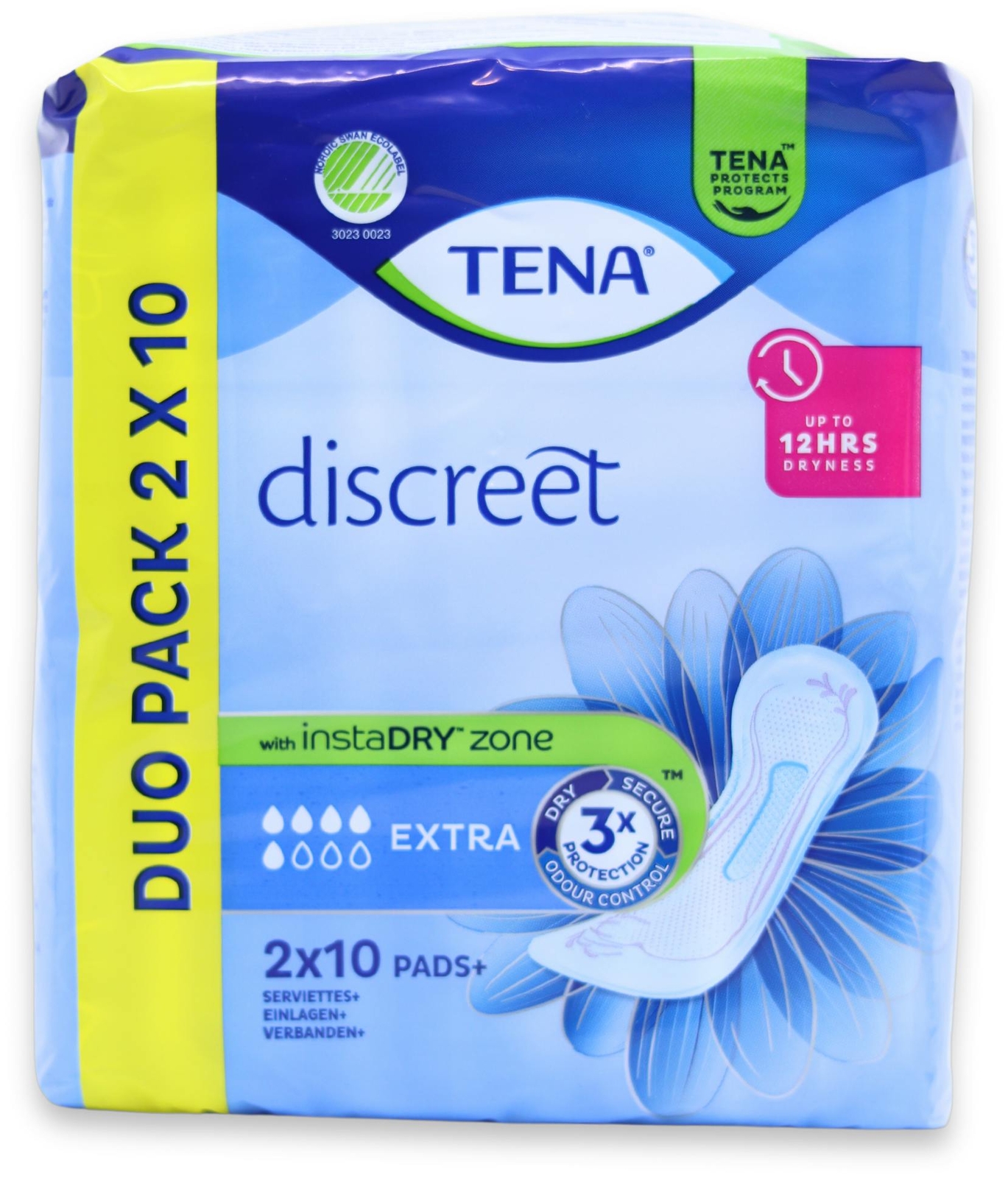 Tena Discreet Extra Duo Pack Incontinence Pads X 20 - Image 3