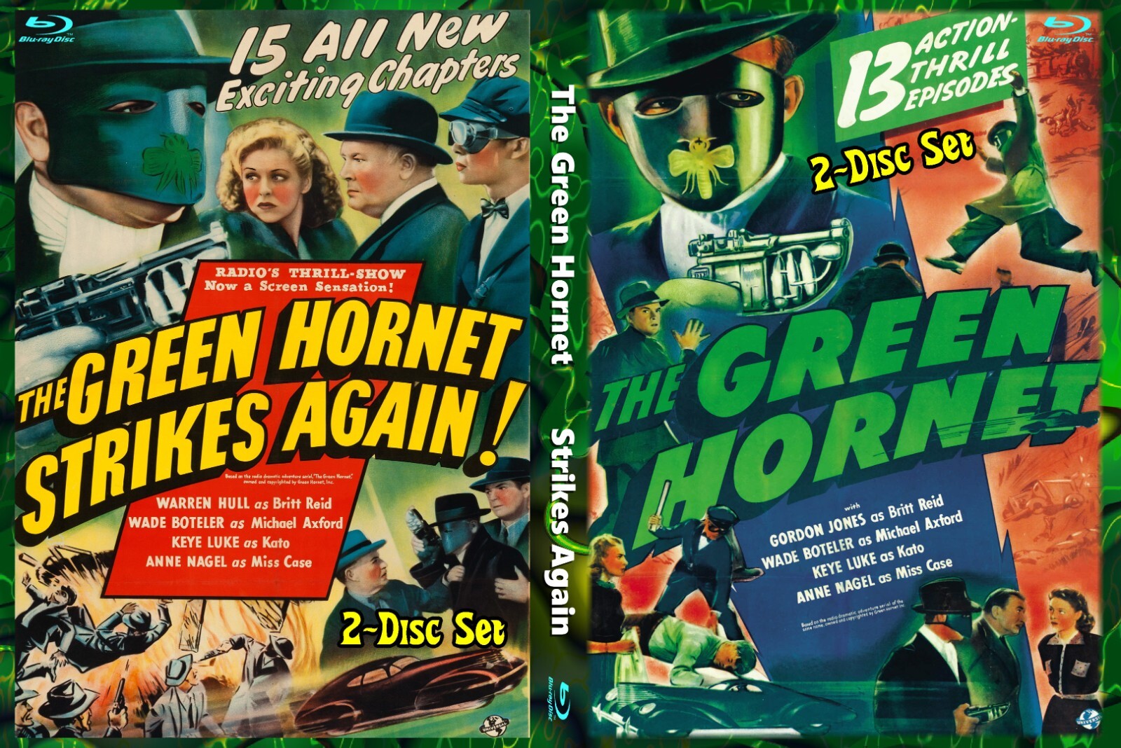 THE GREEN HORNET  1940 2-Blu-Ray Set Complete Serial 28 chapter CLIFFHANGER