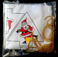 Rare Sealed Ornaments Kit Santas On Skates Patchmakers Christmas Fabric  Trim