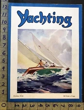 1938 TORE ASPLUND ART SAILBOAT CVR CHRIS-CRAFT 1939 ALGONAC CRUISER AD FC2762* 