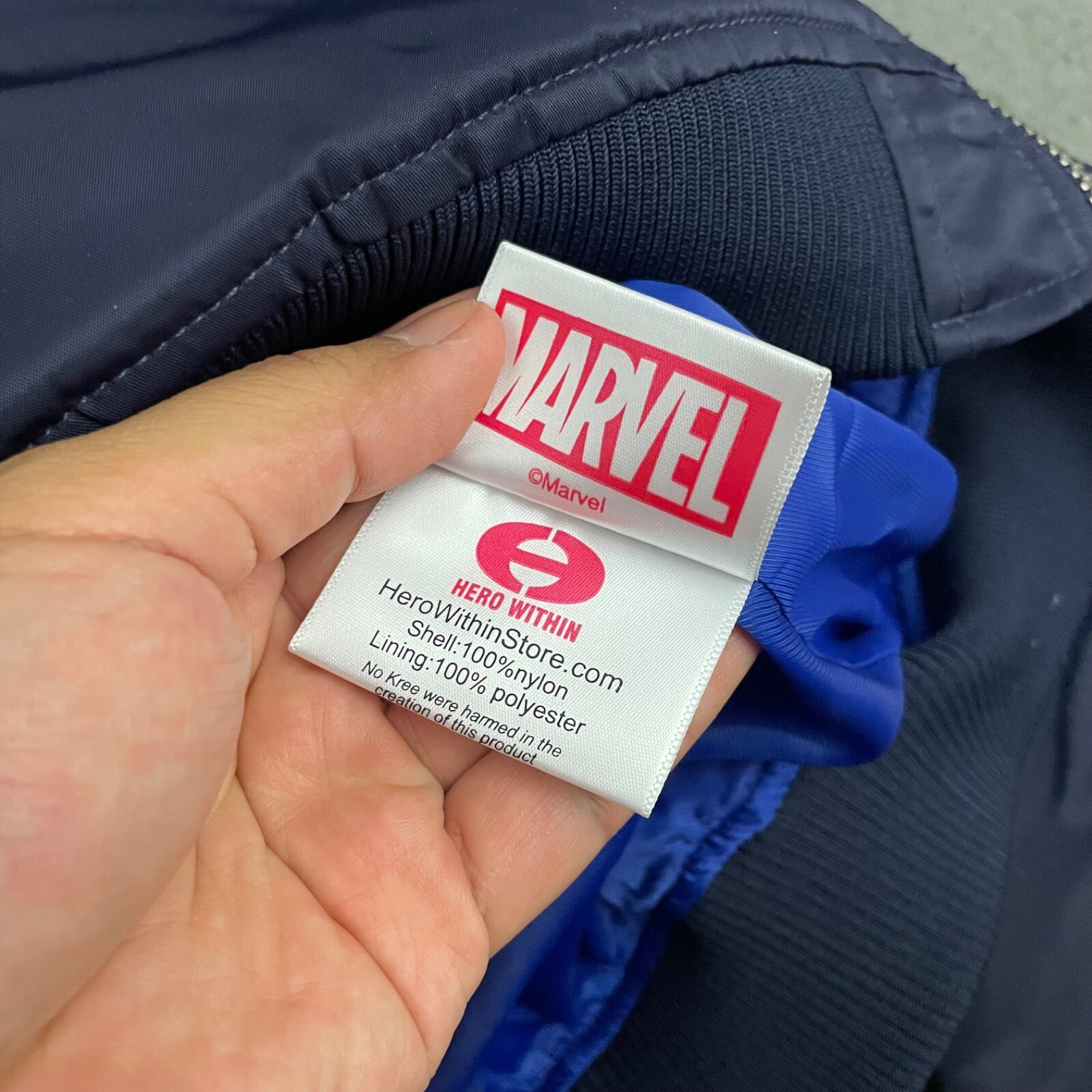 Hero Within Captain Marvel Flight Jacket Carol Da… - image 7