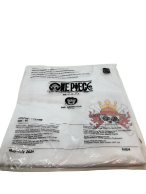 One Piece x Burger King Ruffy T-Shirt, Limitierte Auflage 2024, Weiß, Size M