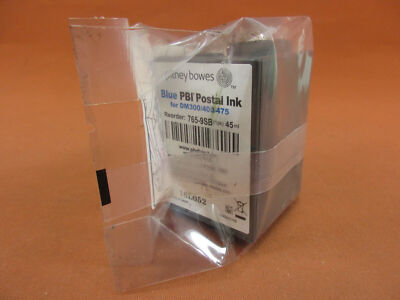 Original Pitney Bowes Blue PBI Postal Ink 765-9SB verschweißt , Tintenpatrone