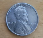 1943 PDS Steel Penny WWII Wartime Cent in VF Very Fine Condition