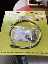 Ultra-tec Stainless Steel cable railing 22405 Outside post Straight 1/8"  5 feet