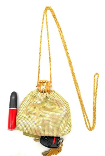 Vintage clutch metal mesh evening purse for Cocktail Party Prom Wedding Banquet - Picture 16 of 38