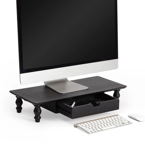 NEW Wood Monitor Stand Riser with Drawer, Ergonomic Height Boost, Anti ...