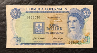 バーミューダドル　1970 Bermuda 1970 $1 Dollar Circulated Note | eBay