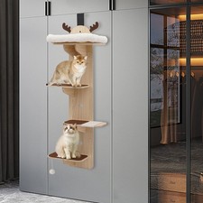Door Hanging Cat Tree,Door Mounted Cat Climbing Frame,4-Tier Cat Climbing Frame