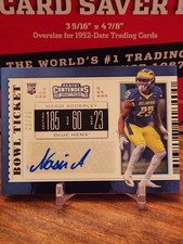 2019 Contenders Draft Picks - Nasir Adderley Bowl Ticket /99 Blue Hens
