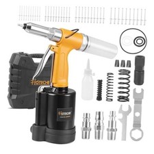 3/16" Air Hydraulic Riveter Kit, 900Kgs/1982Lbs Traction Power, 4 Rivet