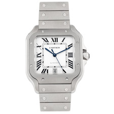 Cartier Santos Titanium White Dial 47.5mm x 39.8mm WSSA0089 Full Set