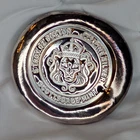 5 Oz  Poured 999 Silver Round Stamped/ Scottsdale Mint with Lion with TONING
