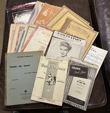 Old Sheet Music lot of 17 Various Piano Song Pieces, Perfect For A Collector