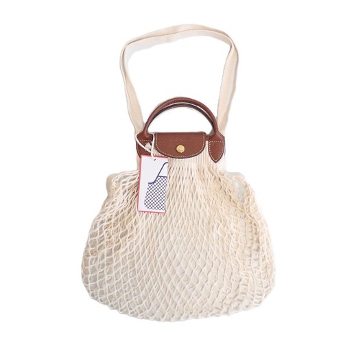 LONGCHAMP Le Pliage Net Bag Shoulder Bag File White Ioki