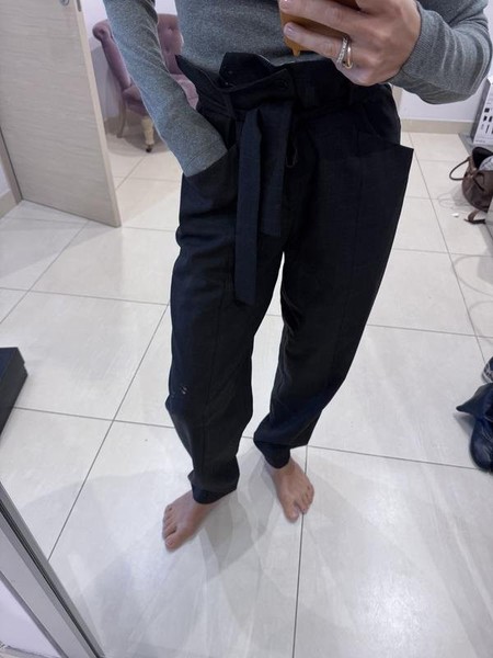 Women Isabel Marant Trousers Grey Wool 36